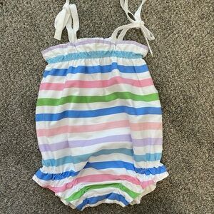 Colorful Striped Baby Romper